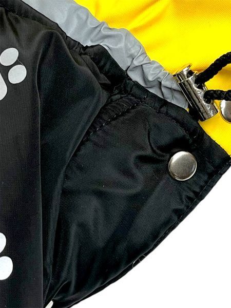 Raincoat jumpsuit for medium breeds, Yellow-black, 2L 43-45cm, Corgi, Men