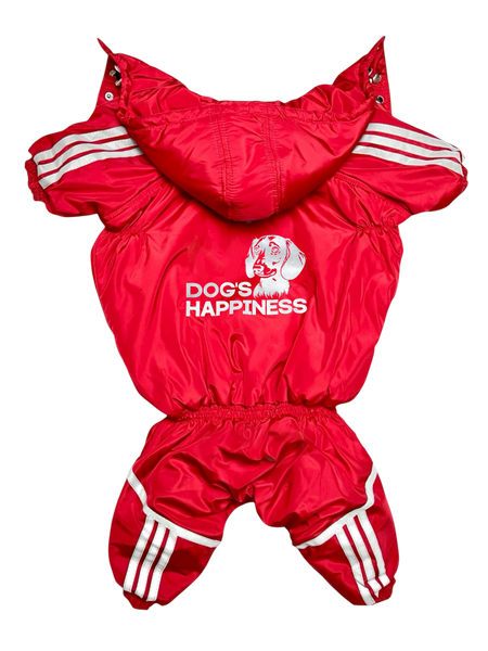 Winter jumpsuit for small breeds, Red, 3M 36-38cm, Dachshund, Men
